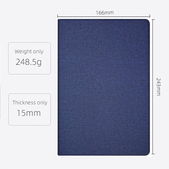 Чехол книжка для планшета Blackview Tab 12 / Tab 12 Pro / подставка / силиконовая основа / синий