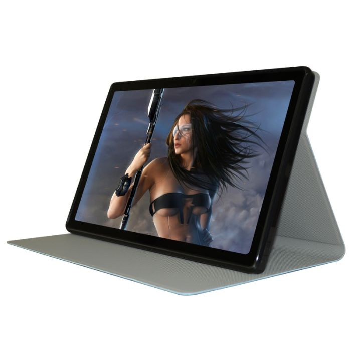 Чехол книжка для планшета Blackview Tab 11 / Tab 11 SE / подставка / силиконовая основа / синий