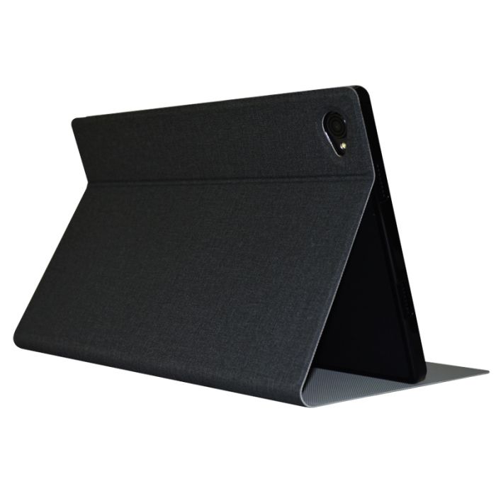Чохол книжка для планшета Blackview Tab 15 / Tab 15 Pro / підставка / силіконова основа / чорний