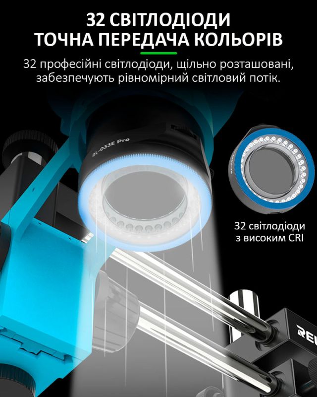 Підсвітка для мікроскопа RELIFE RL-033E Pro світлодіодна / поляризаційна / USB 5В / 32 діоди