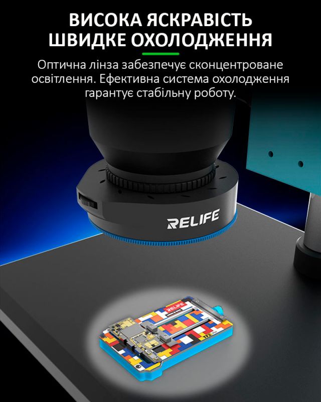 Підсвітка для мікроскопа RELIFE RL-033E Pro світлодіодна / поляризаційна / USB 5В / 32 діоди