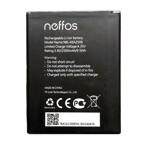 Акумулятор для TP-Link Neffos C7S TP7051 (2500 mAh) NBL-43A2500