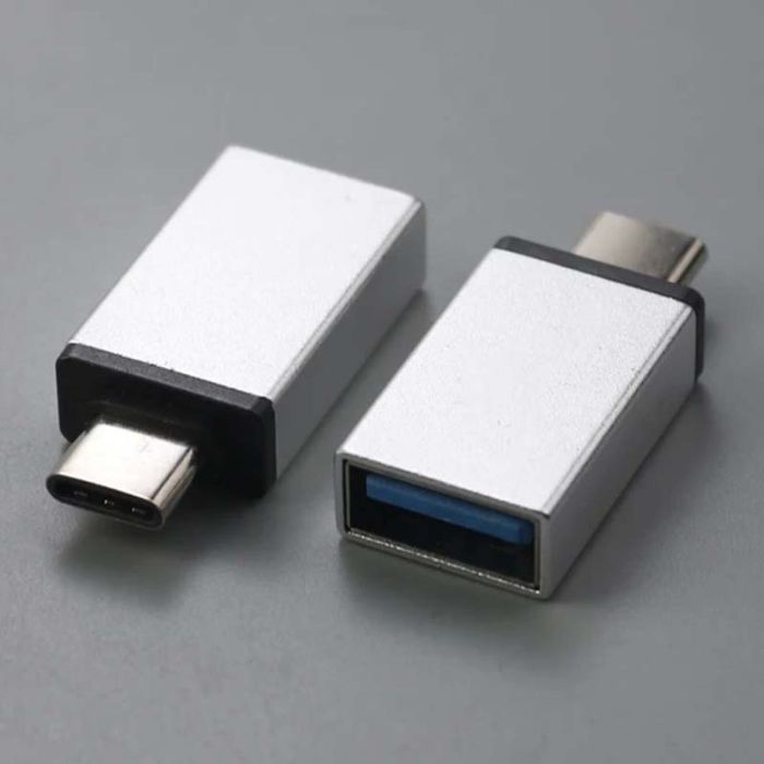 OTG переходник USB Type-C - USB 3.0 адаптер Серый