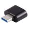 OTG переходник USB Type-C - USB 2.0 адаптер Черный