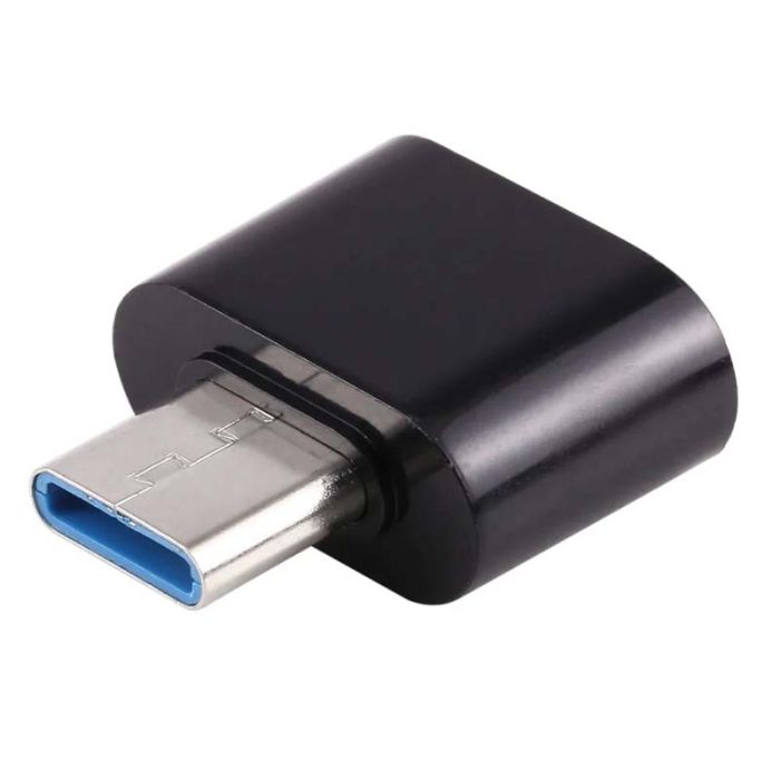 OTG переходник USB Type-C - USB 2.0 адаптер Черный