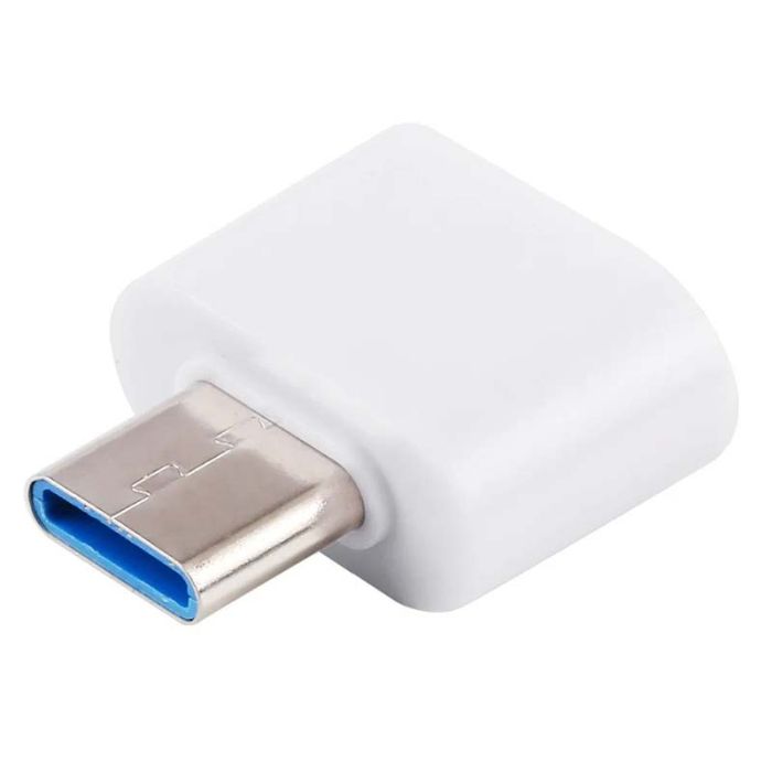 OTG переходник USB Type-C - USB 2.0 адаптер Белый
