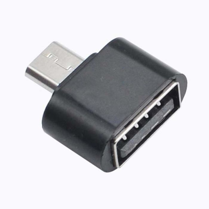 OTG переходник Micro-USB - USB 2.0 адаптер Черный