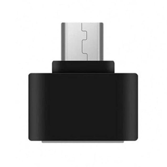 OTG переходник Micro-USB - USB 2.0 адаптер Черный