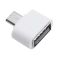 OTG переходник Micro-USB - USB 2.0 адаптер Белый