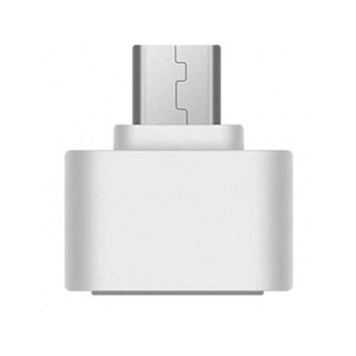 OTG переходник Micro-USB - USB 2.0 адаптер Белый