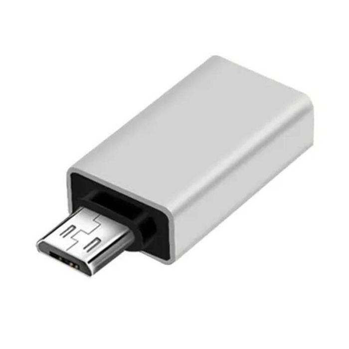 OTG переходник Micro-USB - USB 3.0 адаптер Серый