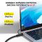 Кабель Type-C to Type-C з перехідниками USB + Lightning / 4 в 1 / QC3.0 PD / 60W / 1м Чорний
