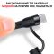 Кабель Type-C to Type-C з перехідниками USB + Lightning / 4 в 1 / QC3.0 PD / 60W / 1м Чорний