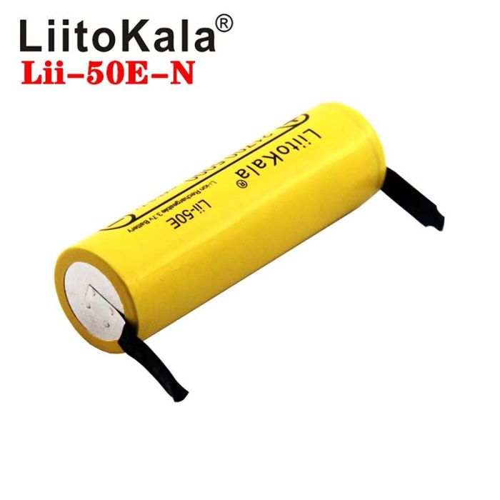 Аккумулятор LiitoKala Lii-50E-N 21700 / высокотоковый / 15А (25A) / 5000 mah / под пайку / Original