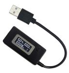 Многофункциональный USB тестер KEWEISI KCX-017 тока напряжения емкости Черный
