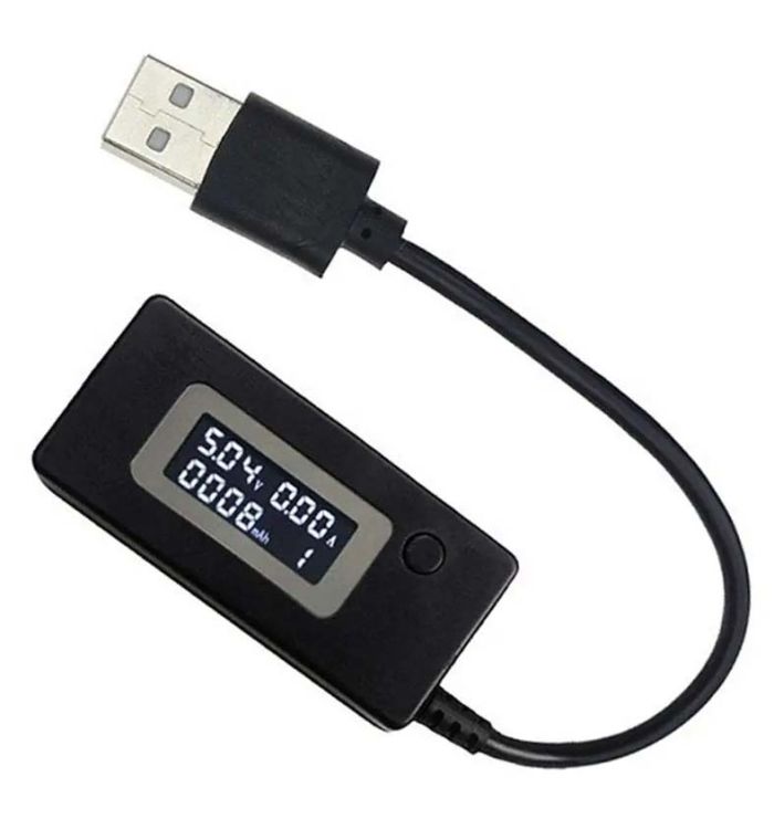 Багатофункціональний USB тестер KEWEISI KCX-017 струму напруги ємності Чорний