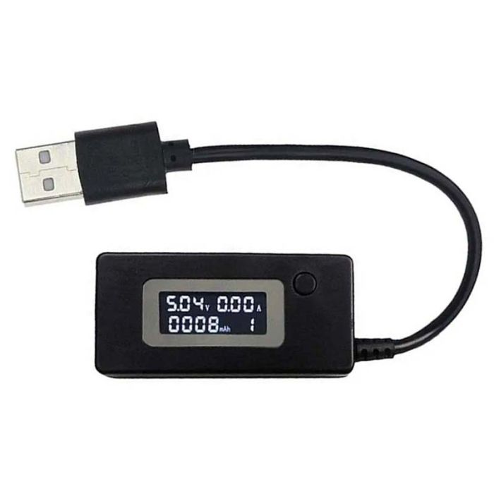 Багатофункціональний USB тестер KEWEISI KCX-017 струму напруги ємності Чорний