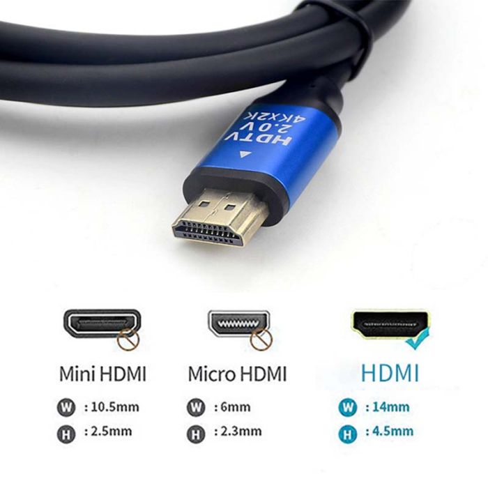 Кабель ХР-559 HDMI-HDMI V2.0 / 4K 2K Full HD / Черный 3м