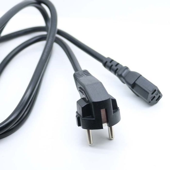 Кабель живлення Schuko PC-186 CEE 7/7 - IEC C13 євровилка / мідь / 0.75мм / 1.8м