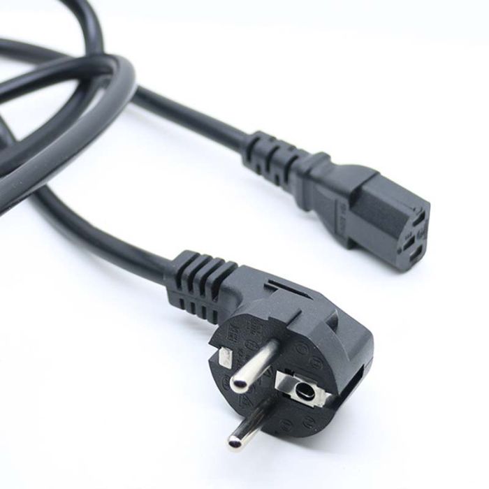 Кабель живлення Schuko PC-186 CEE 7/7 - IEC C13 євровилка / мідь / 1.5мм / 3м