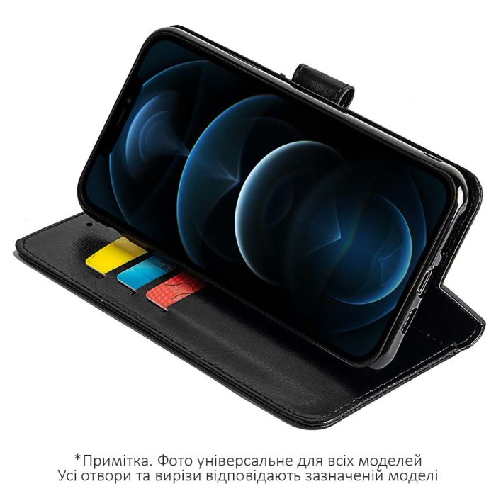 Чехол-книжка для Blackview A100 подставка Черный