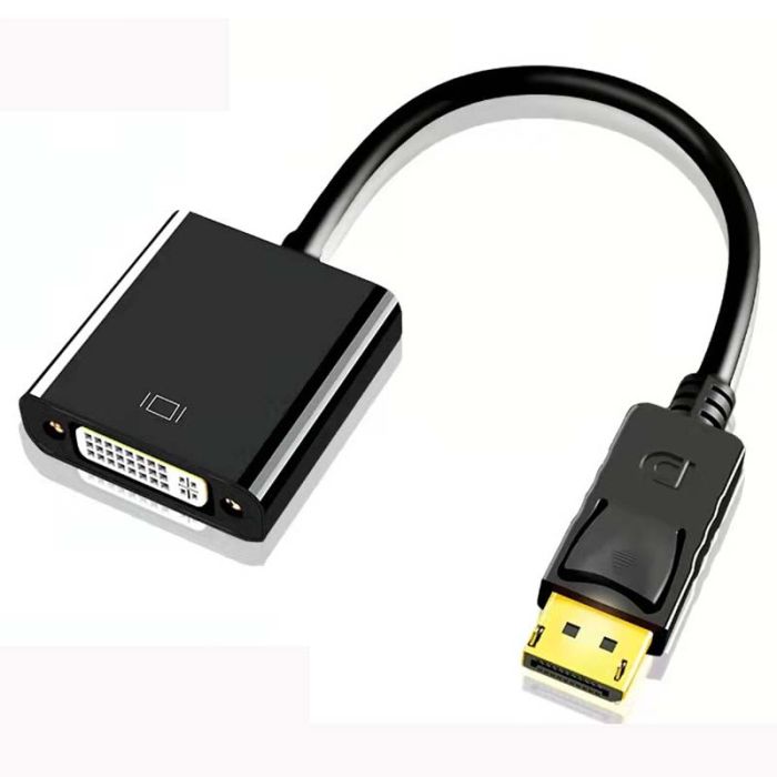 Переходник адаптер XP-354 Display Port (папа) на DVI (мама) 1080P 20см Черный