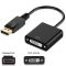 Переходник адаптер XP-354 Display Port (папа) на DVI (мама) 1080P 20см Черный