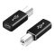 Перехідник адаптер USB Type-C на USB-B 2.0 для принтера, сканера, синтезатора / чорний