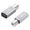 Перехідник адаптер USB Type-C на USB-B 2.0 для принтера, сканера, синтезатора / сірий