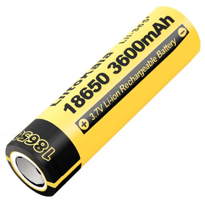 Акумулятор LiitoKala Lii-36S+ 18650 / плоский контакт / без захисту / 10A / 3600mah / Original