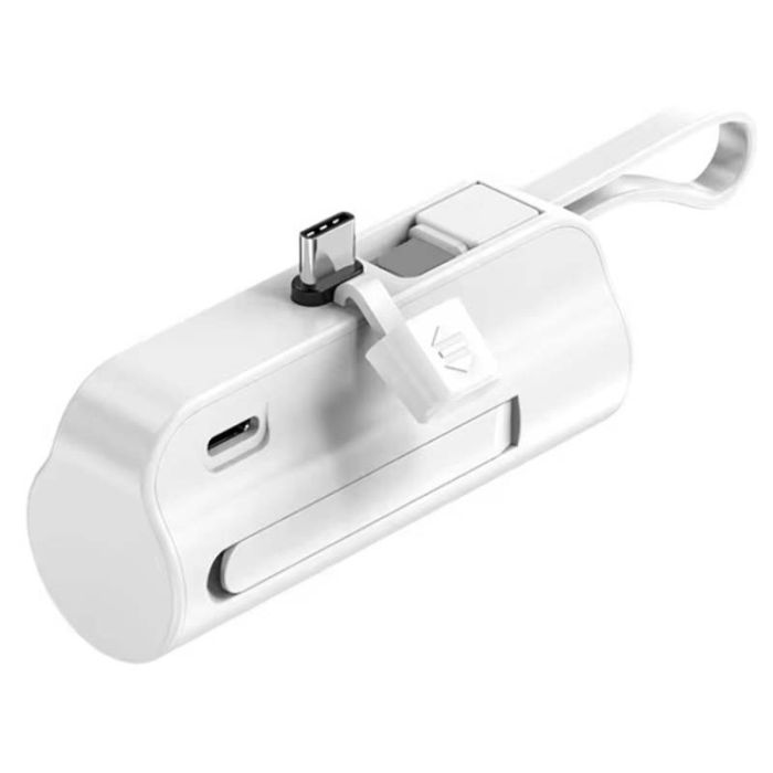 Power Bank VNpower DX121 5000 mAh Type-C / Lightning / 2A White