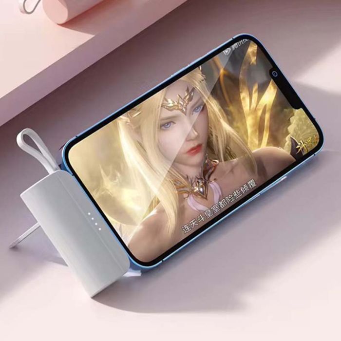 Power Bank VNpower DX121 5000 mAh Type-C /  Lightning / 2A White