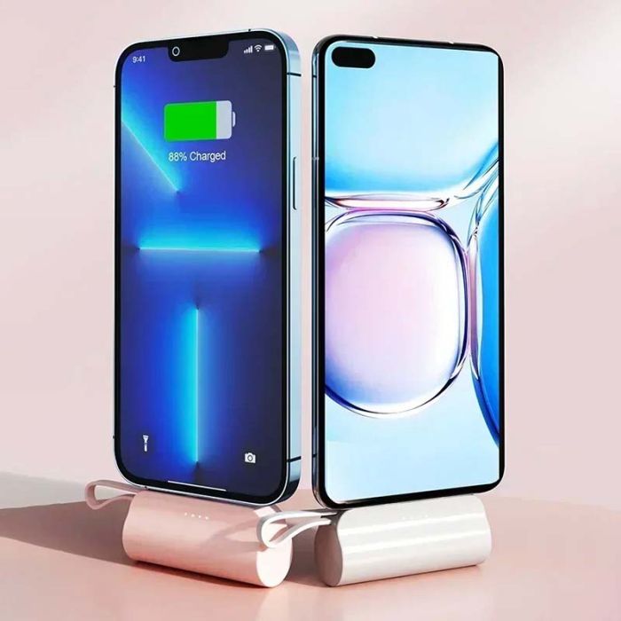 Power Bank VNpower DX121 5000 mAh Type-C /  Lightning / 2A White