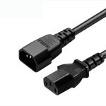 Кабель живлення вторинний XP-459 IEC C13 - C14 / для ДБЖ UPS / 1.5мм / 1.5м