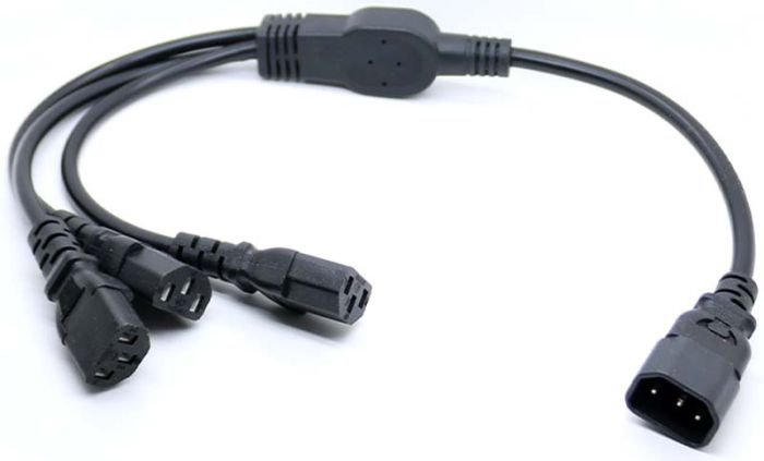 Кабель живлення XP-97 розгалужувач спліттер IEC C14 - 3x IEC C13 довжина 0.5м