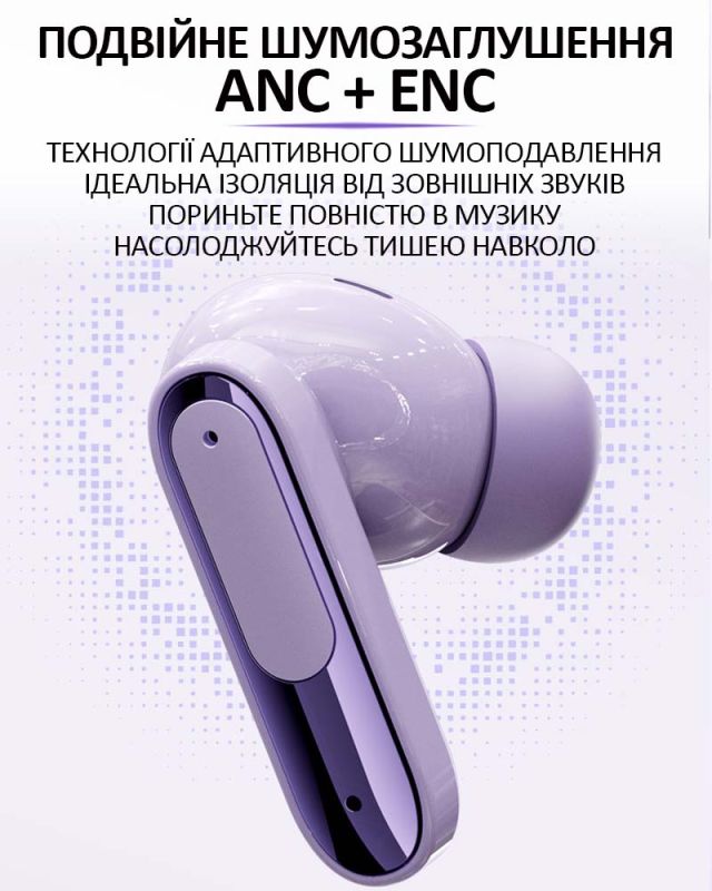 Наушники беспроводные LIVE BEAM 3 TWS с LED дисплеем, Bluetooth 5.4, ANC + ENC, 380mAh, IP55 Black