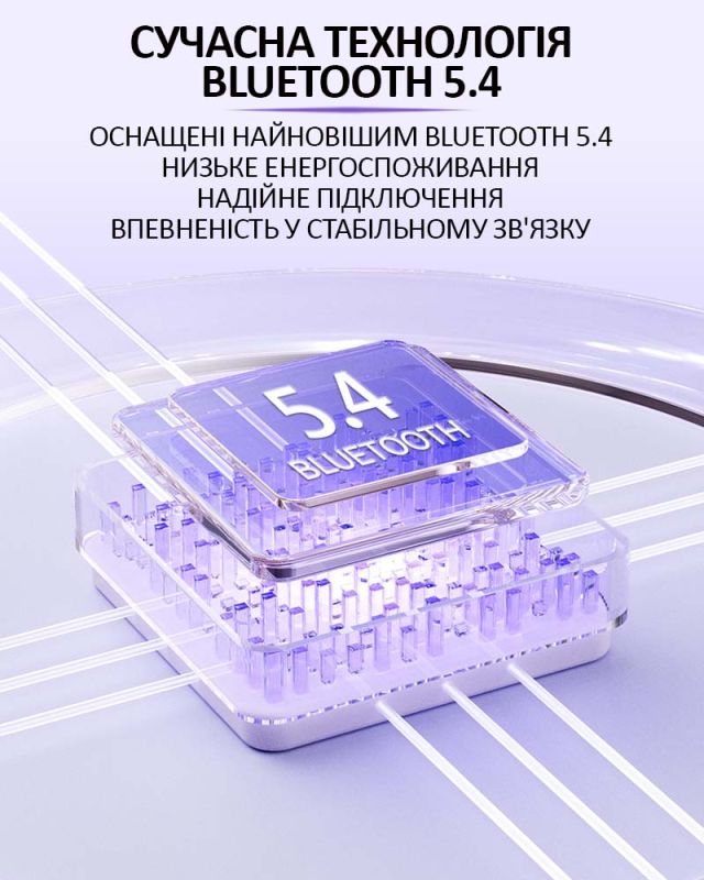 Бездротові навушники LIVE BEAM 3 TWS з LED дисплеєм, Bluetooth 5.4, ANC + ENC, 380mAh, IP55 Blue