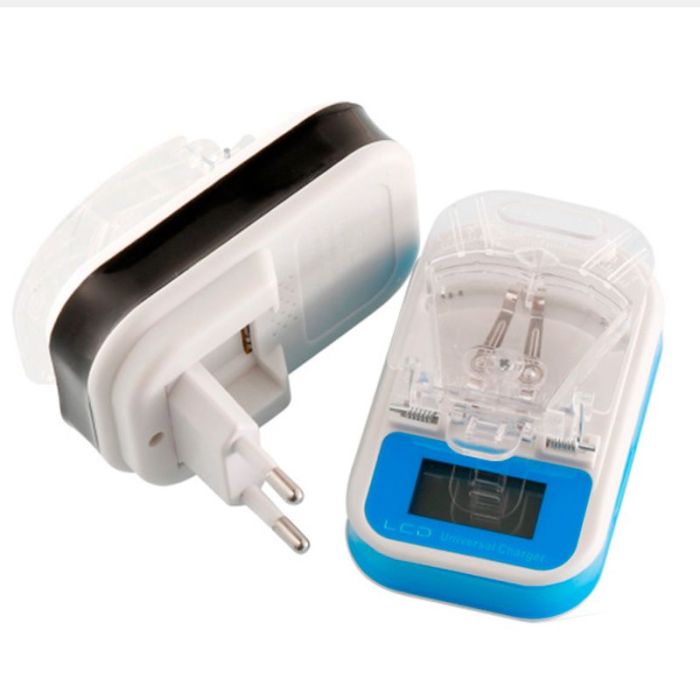 Универсальное зарядное устройство УЗУ / Жабка / LCD / USB