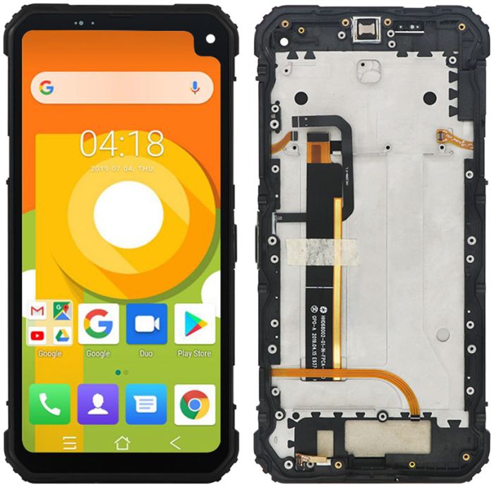 Дисплей + сенсор c передней панелью для Blackview BV6100 Black