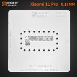 Трафарет BGA Amaoe для АКБ Xiaomi 11 Pro / battery holder board (0.12mm)