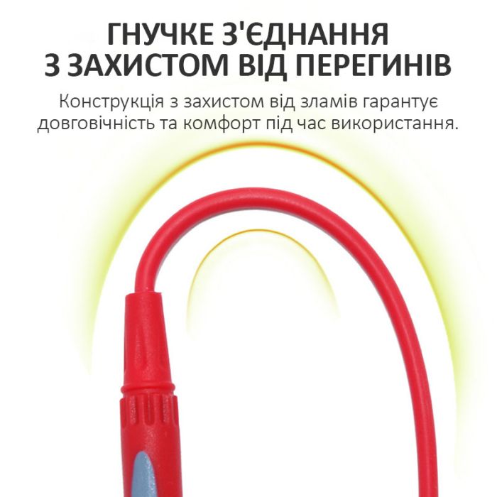 Щупы для мультиметра, тестера MP-9874 / съемные наконечники / ПВХ / 1.5м / 1000В / 20А