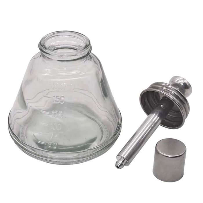Ємність для спирту TE-18B з дозатором, трубка метал, 180 ml
