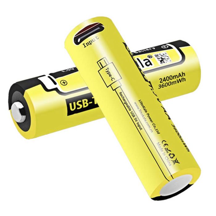 Аккумулятор LiitoKala USB T36 (AA) / 2400 mAh / 3600 mWh / Type-C Original