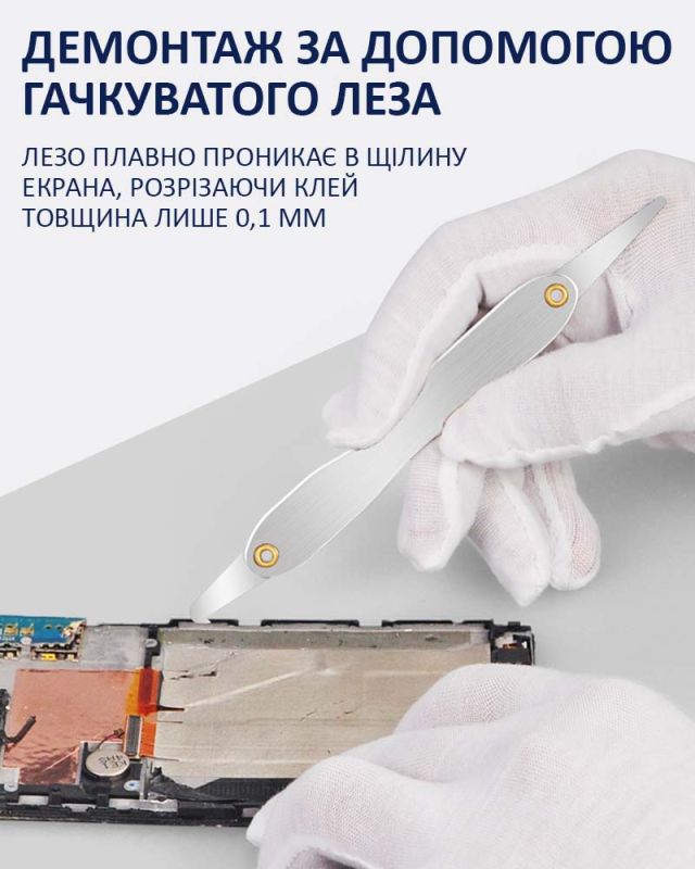 Набір лопаток TELIJIA TE-026 двосторонні, з роликом, для розбирання корпусів, модулів, рамок