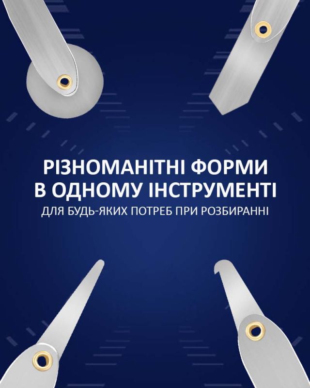 Набір лопаток TELIJIA TE-026 двосторонні, з роликом, для розбирання корпусів, модулів, рамок