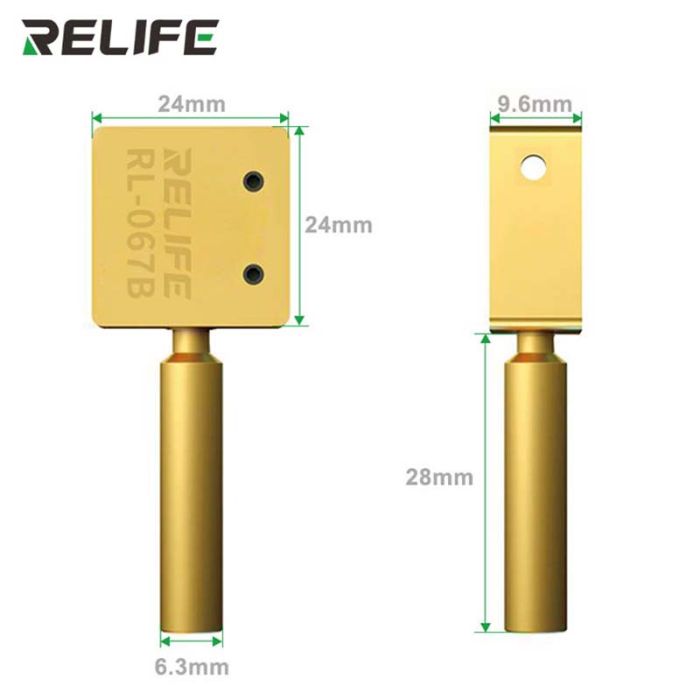 Насадка на жало паяльника Relife RL-067B для паяння шлейфів та BGA мікросхем A9 - A17