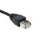 Удлинитель сетевого кабеля RJ45 Ethernet (папа-мама) экранированный Черный 5м