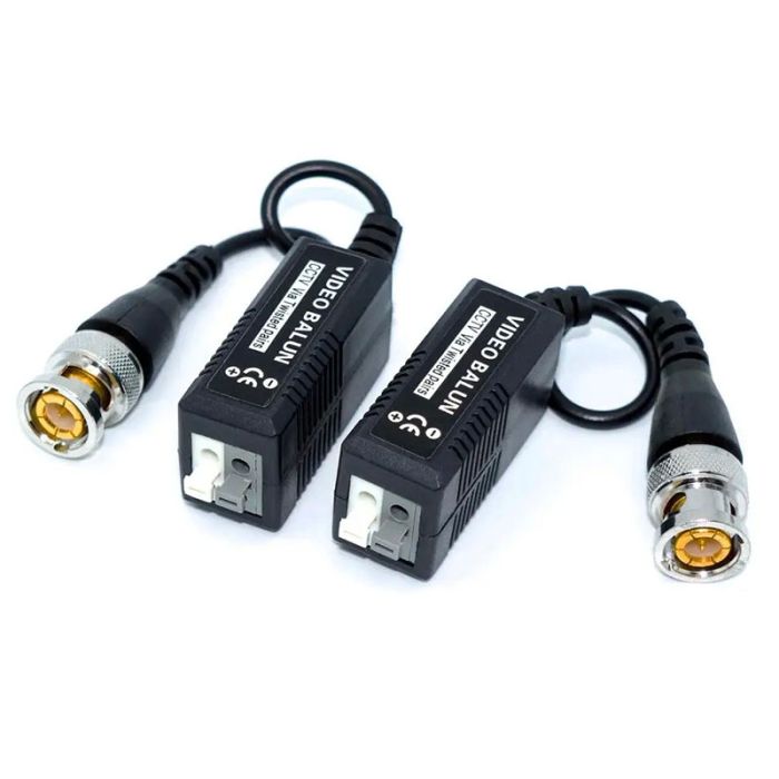 Передатчик видео Video Balun BNC для CCTV камер видеонаблюдения, 2шт