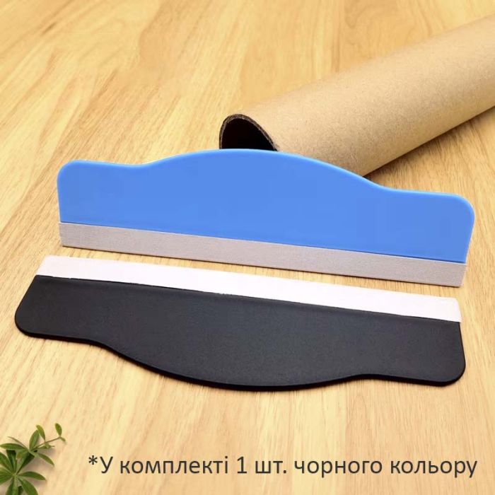 Шпатель для наклеювання захисного скла, гідрогелевої плівки, широкий 150*45мм Black