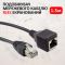 Удлинитель сетевого кабеля RJ45 Ethernet (папа-мама) экранированный Черный 1.5м